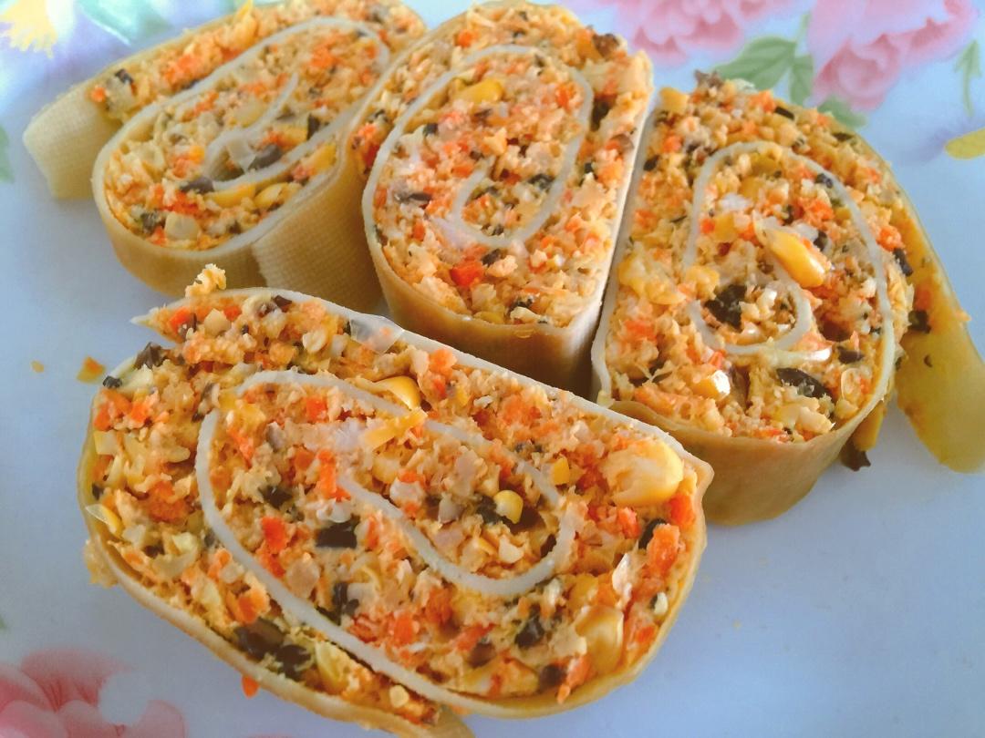 豆皮肉卷（东北千张）好吃不腻，尤其适合手残党