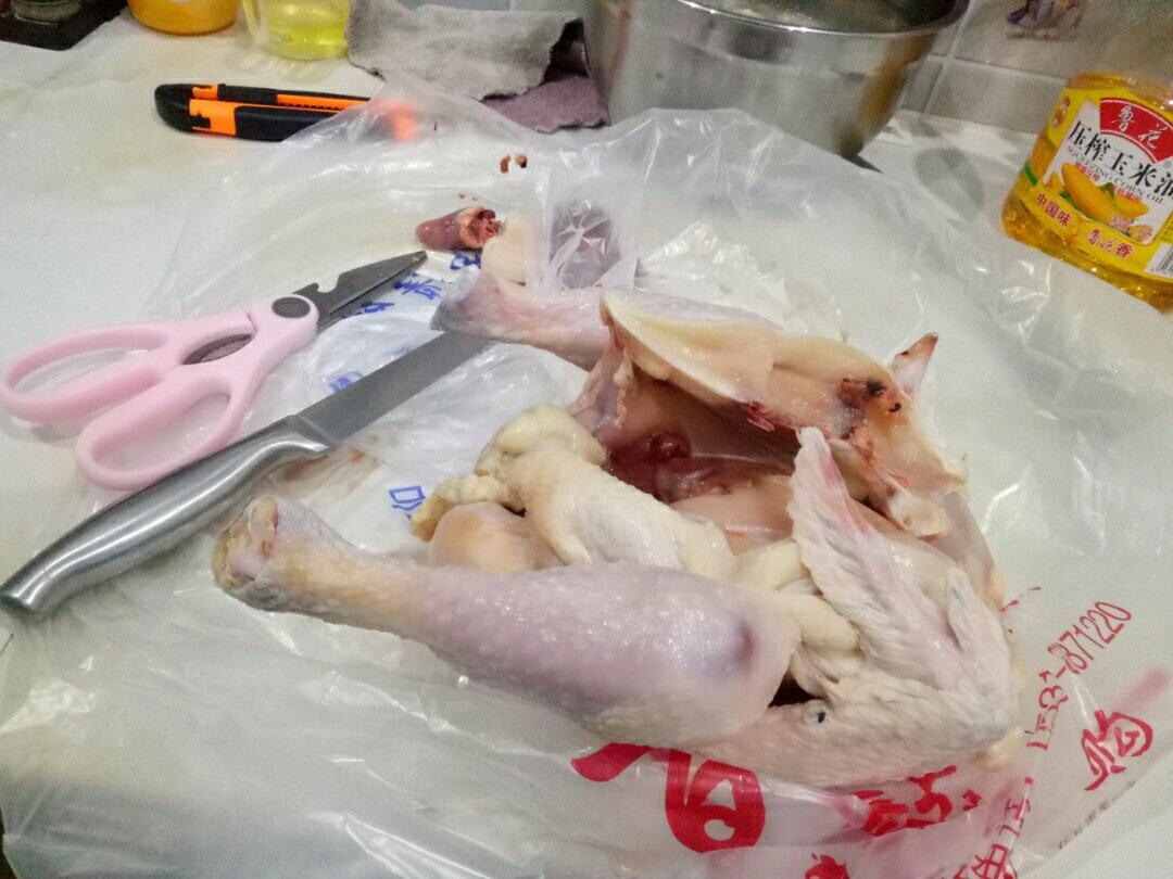 简单易学的家庭整鸡脱骨～