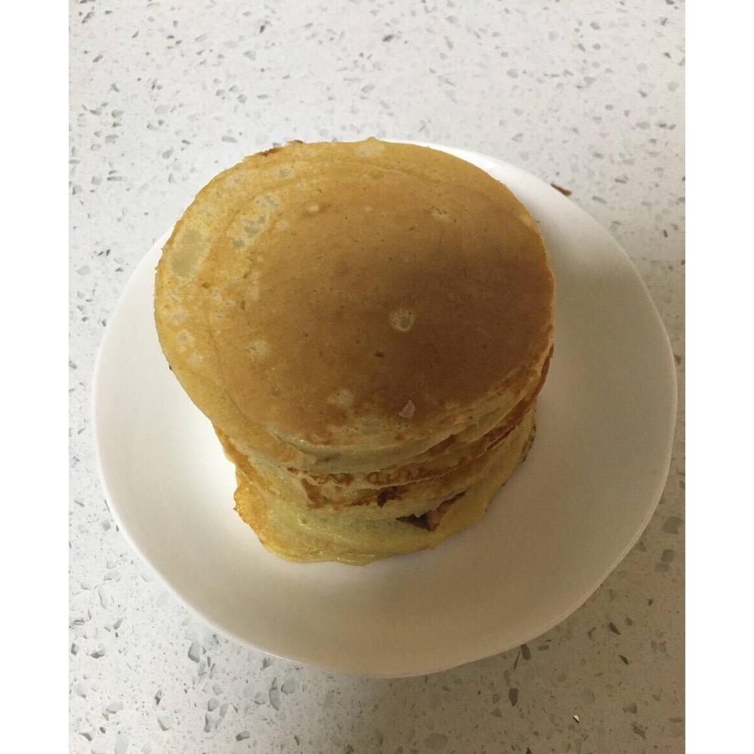 鸡蛋玉米饼（附松饼煎圆的方法）