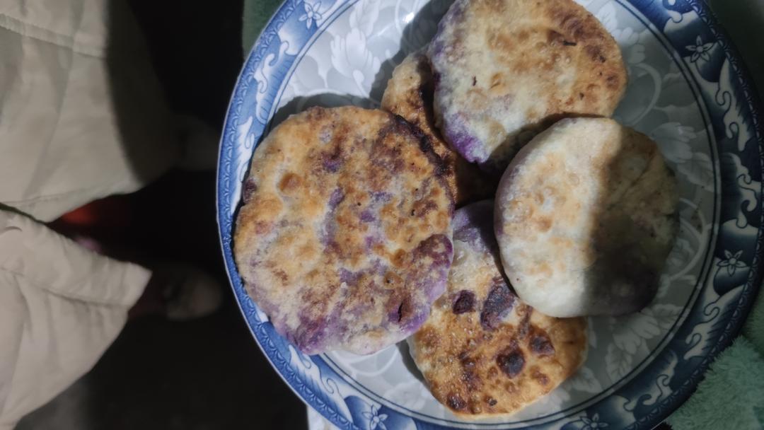 小孩都爱吃的紫薯饼