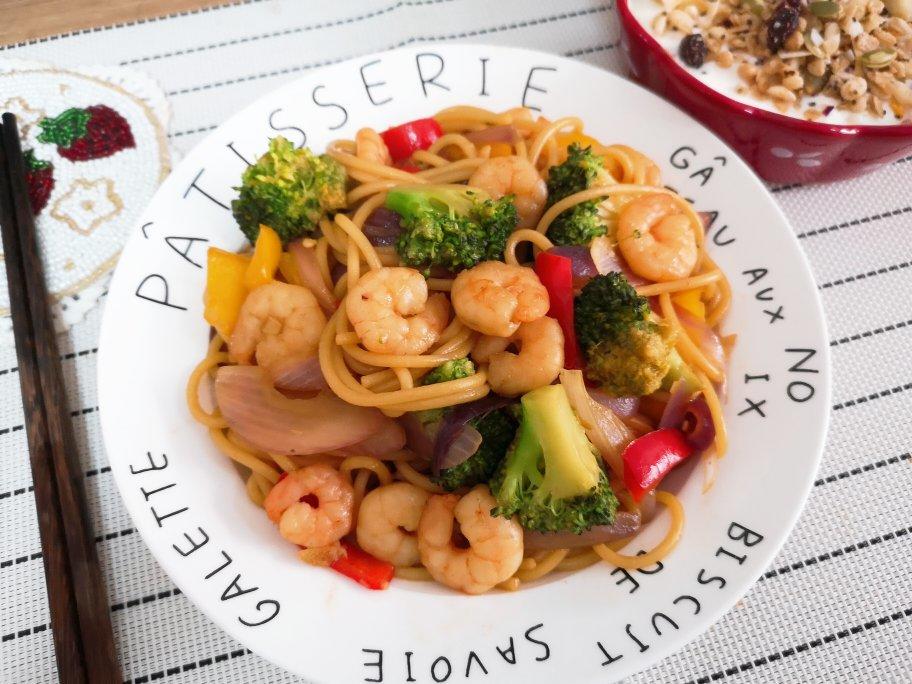 减脂|美味又低脂的虾油虾仁意大利面