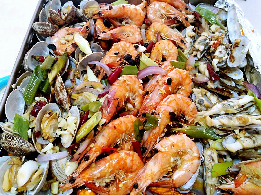 自制海鲜拼盘的做法