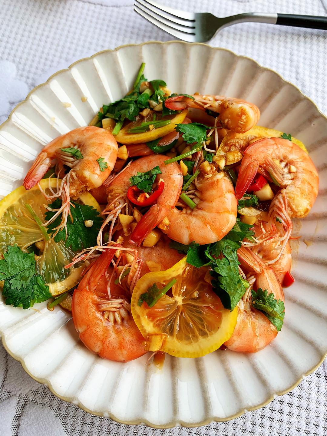 酸辣开胃低脂泰式柠檬虾