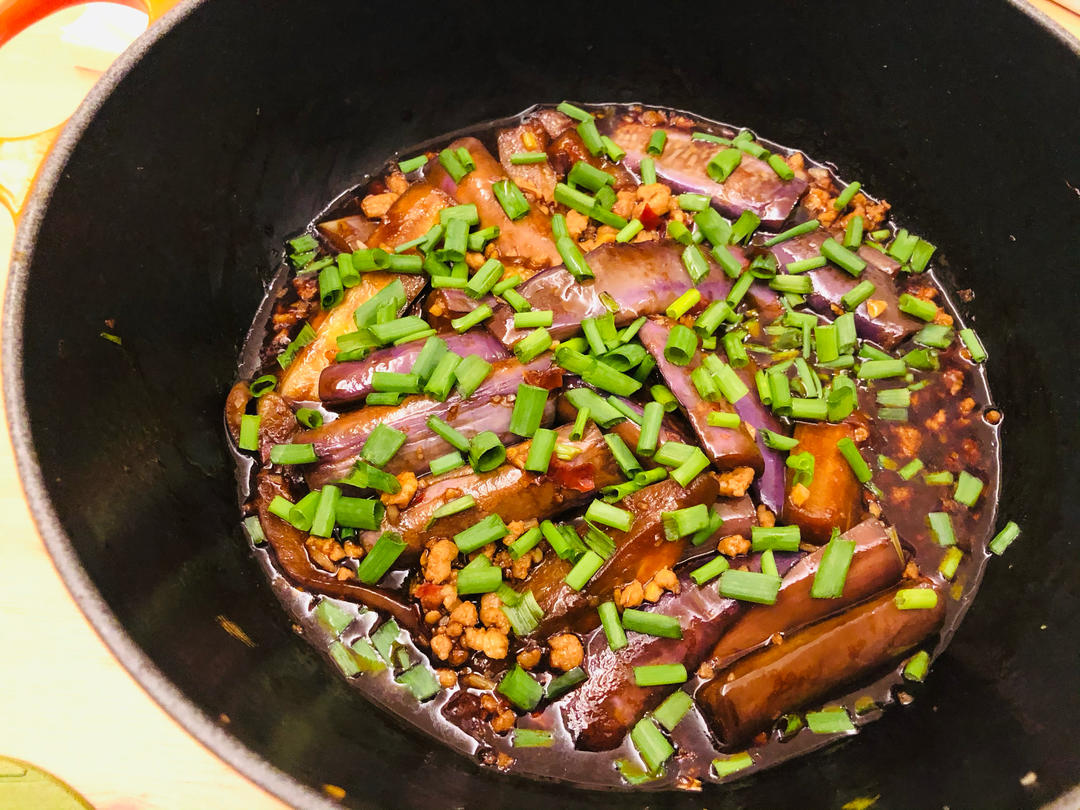 开胃下饭菜！巨简单的家常鱼香茄子煲