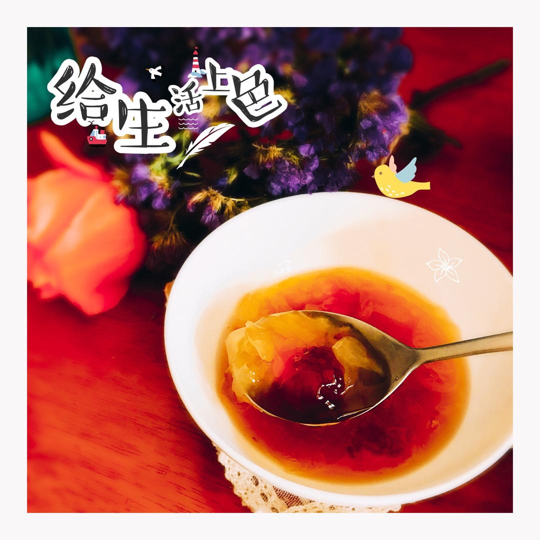 红糖桃胶银耳羹