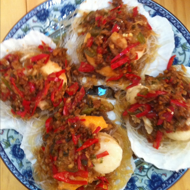 蒜蓉粉丝蒸扇贝