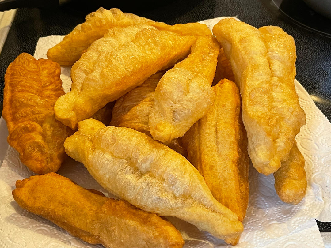 早餐店香酥大油条 酥香可口 各个空心 附细节视频详解