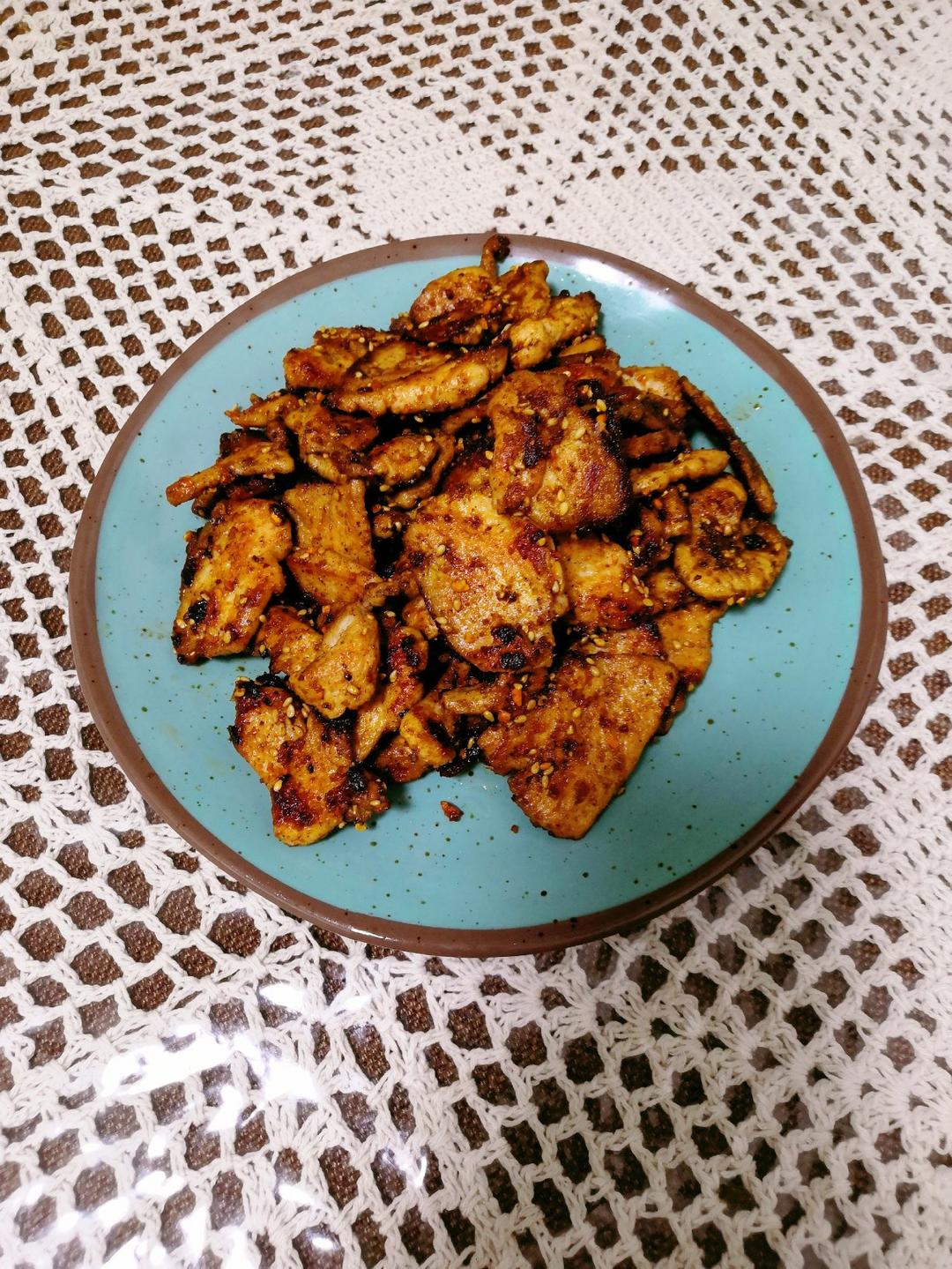 🔥孜然鸡胸肉，好吃停不下来❗️