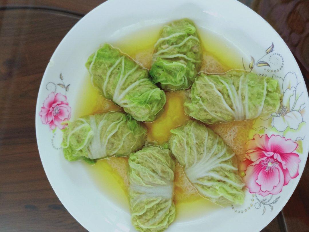 清蒸大白菜瘦肉