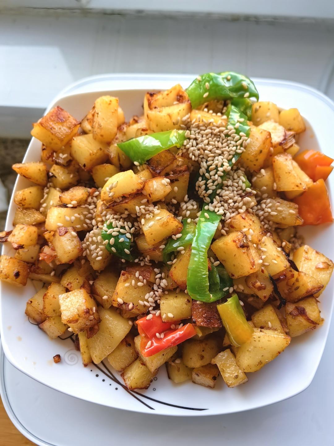 香辣孜然土豆丁