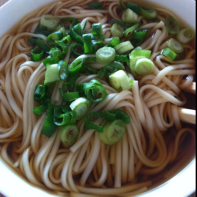 小葱麻油酱油面