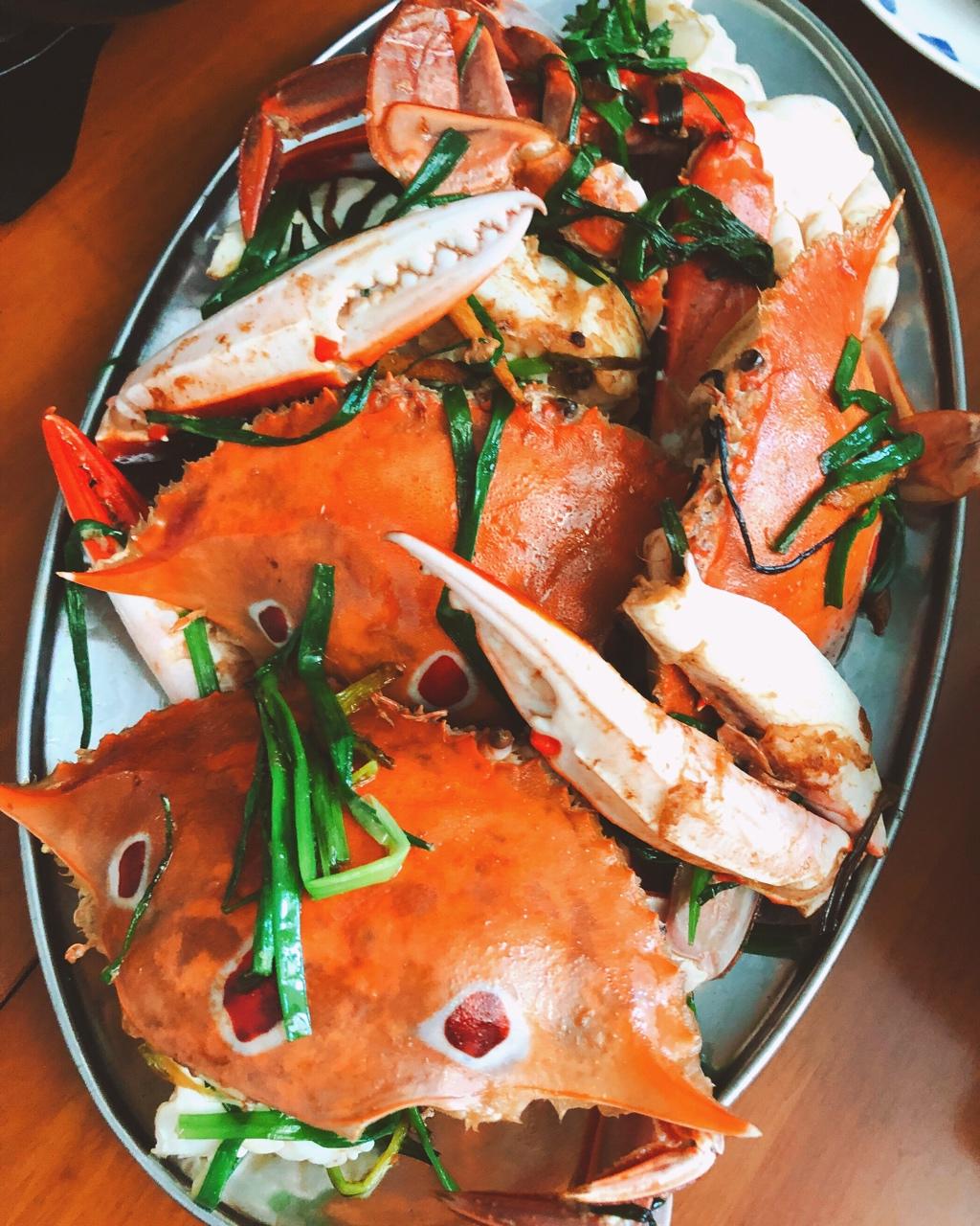 葱姜炒蟹 Fried Crabs
