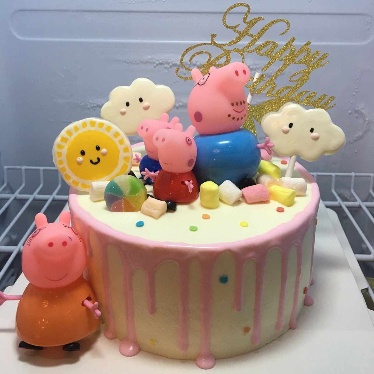 小猪佩奇生日蛋糕