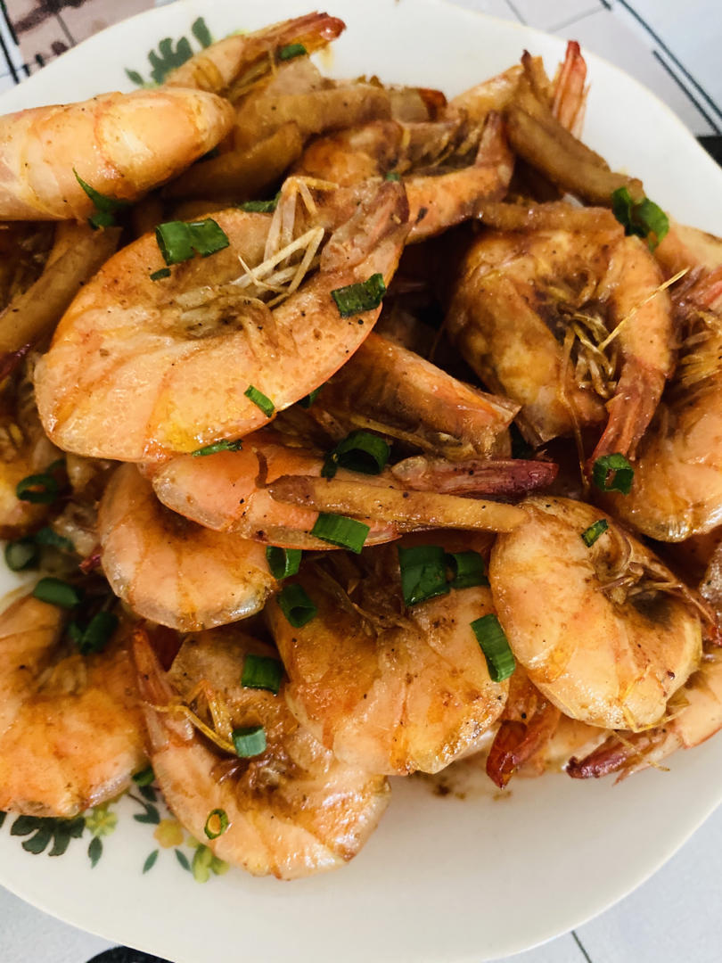 后来为你做的家常油爆开背虾