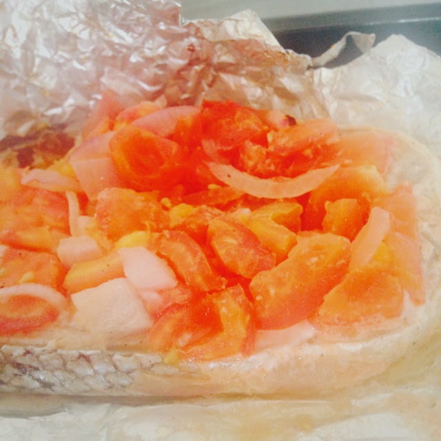 锡纸烤三文鱼  （Salmon Baked in Foil）