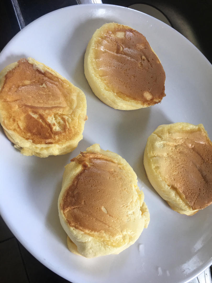 无油少少糖牛奶舒芙蕾松饼