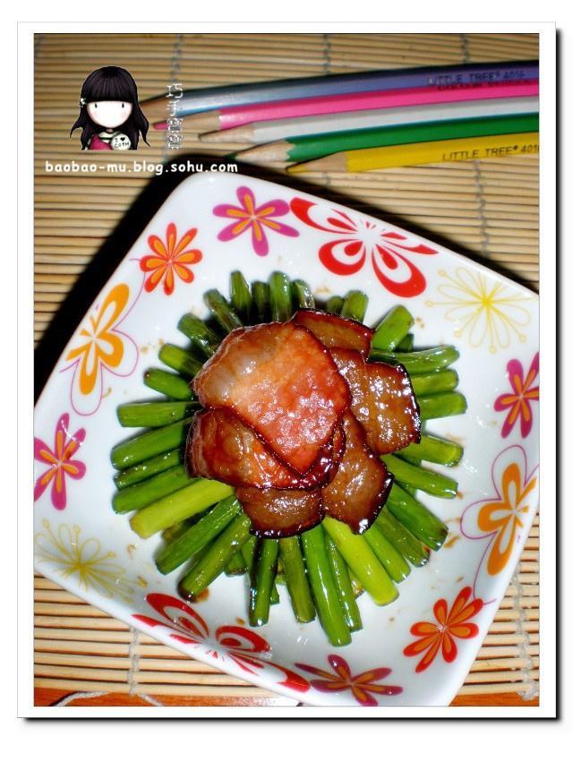 腊肉蒜薹的做法