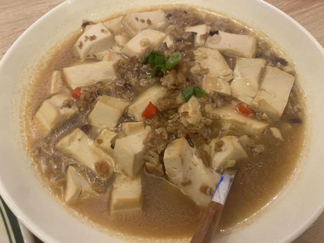 肉末嫩豆腐｜嫩滑口感爽口！这道快手菜超级下饭！！（减脂少油版）