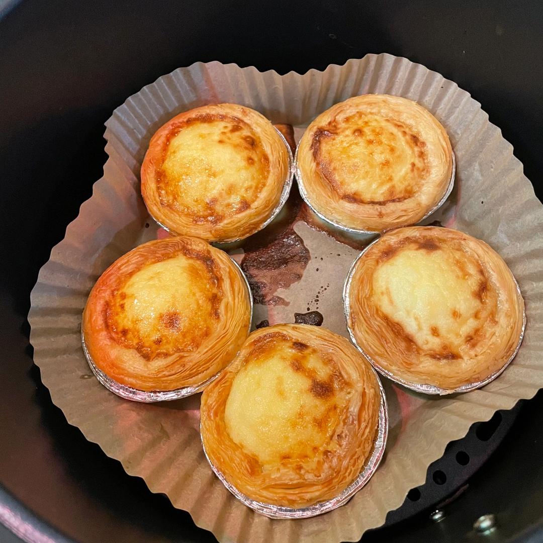 空气炸锅版全蛋葡式蛋挞『秒杀KFC』悠伴空气炸锅