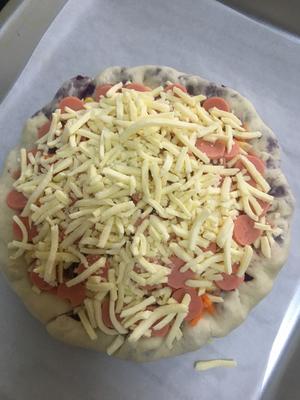 超好吃的紫薯卷边披萨🍕的做法 步骤3