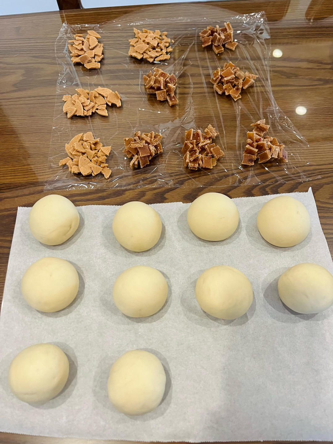 自发粉做的山楂包酸酸甜甜很好吃