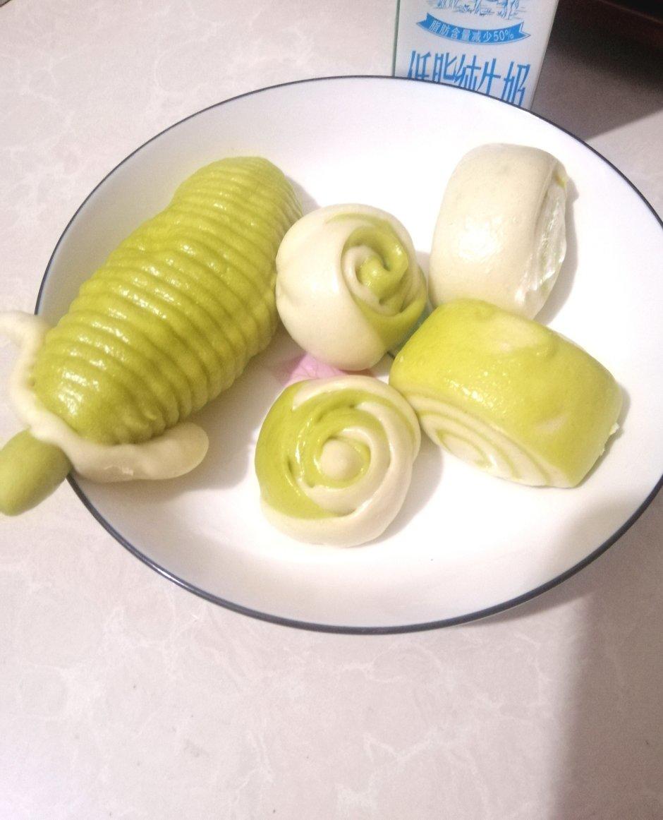 糖果色馒头（一次发酵花样刀切之1⃣️）