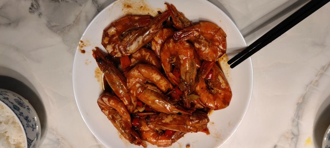 家庭版油焖大虾