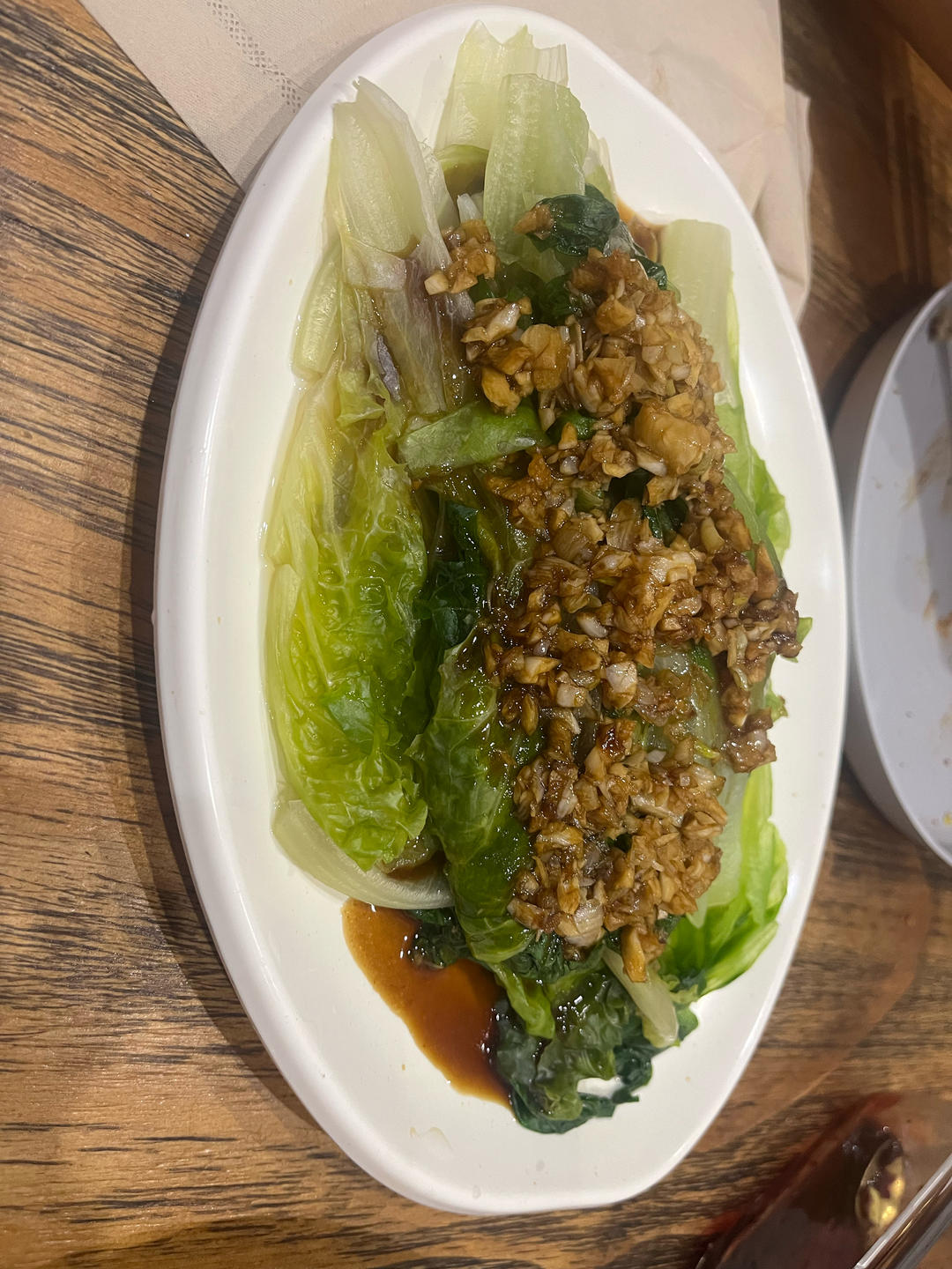 一点不输饭店的白灼罗马生菜