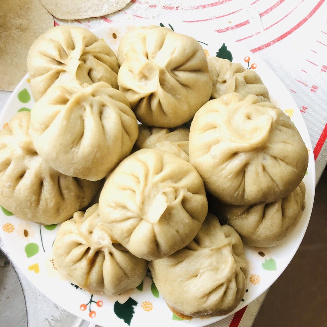 鲜肉大葱肉包（教你水打馅）