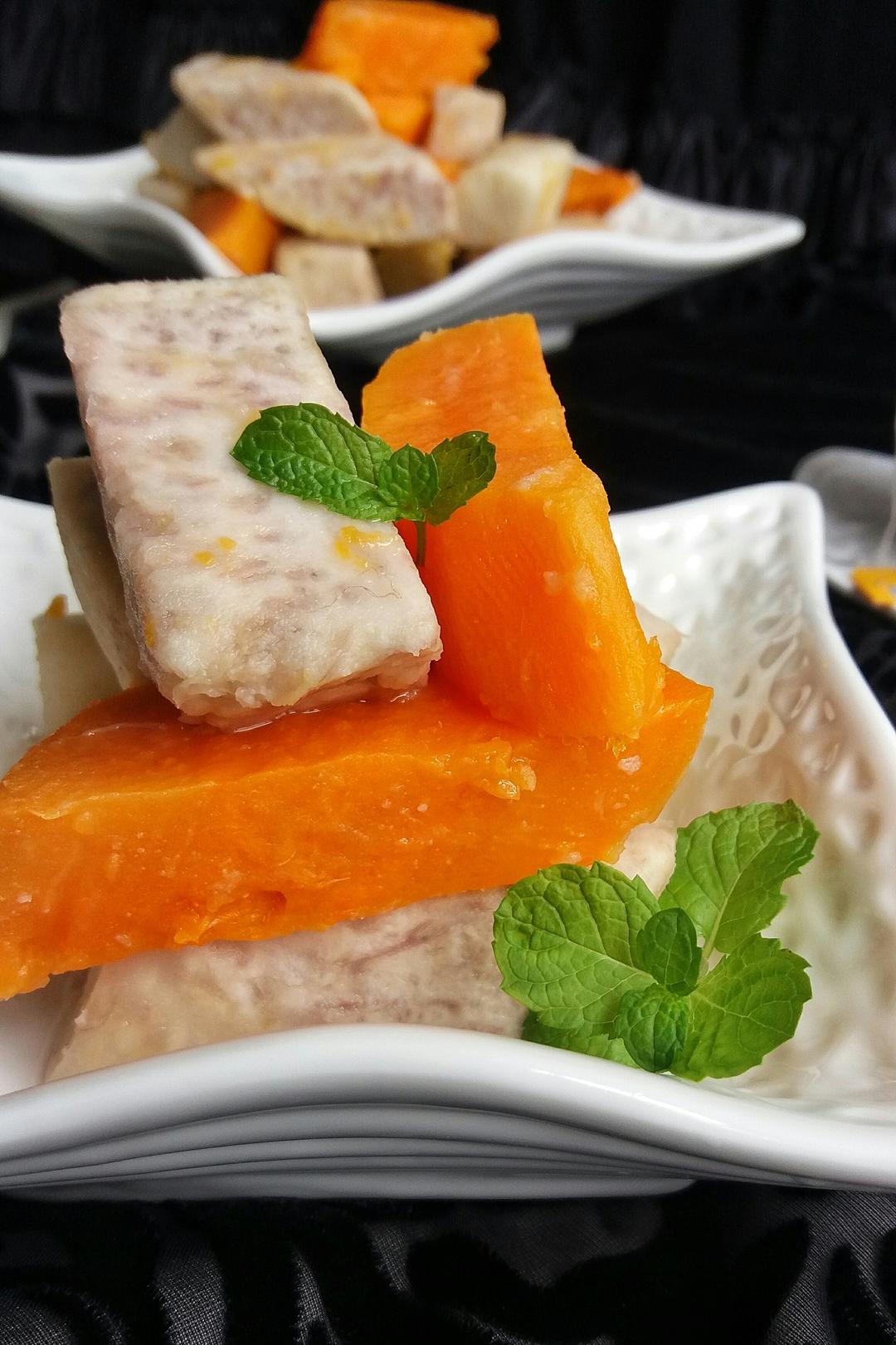 糕烧三宝（无油版）的做法