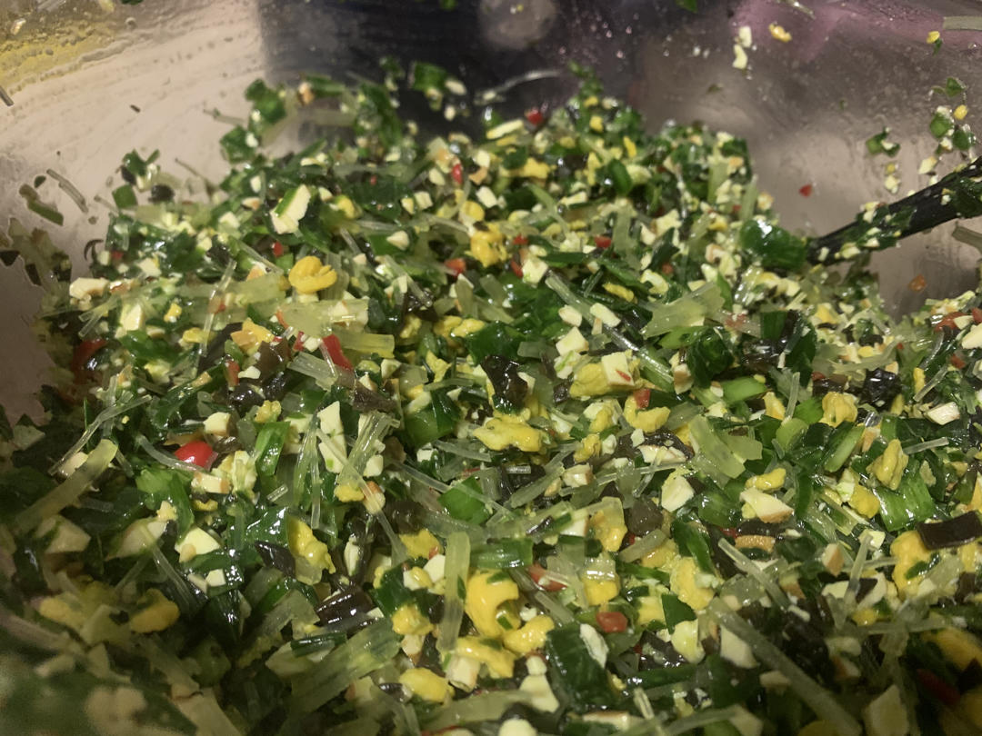 韭菜馅饼不用案板