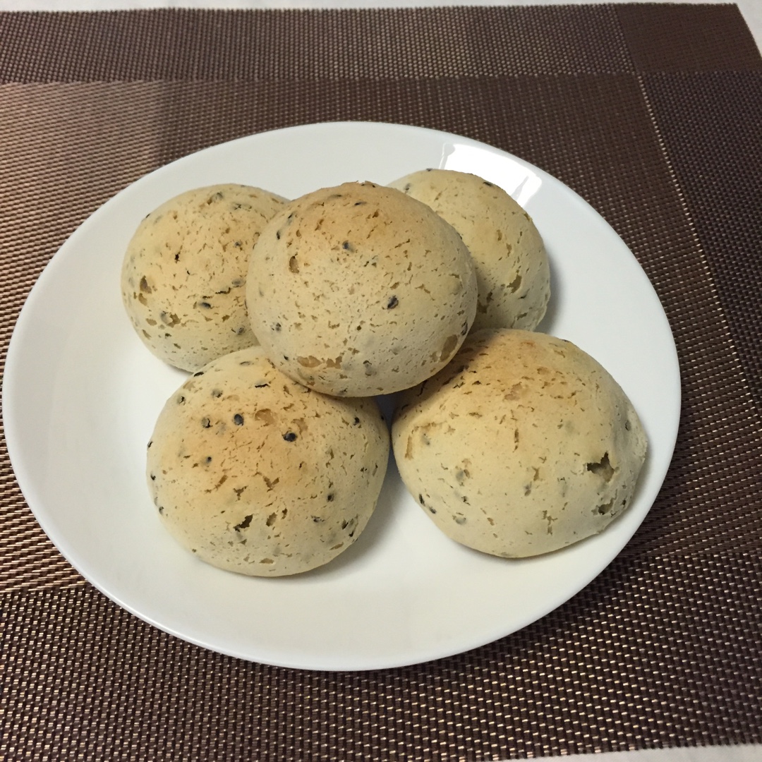 黑芝麻麻薯面包