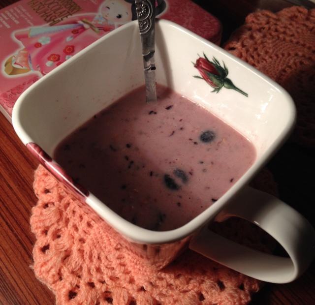 蓝莓燕麦羹的做法