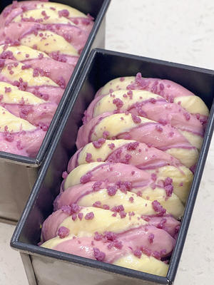 双色紫薯芋泥吐司的做法 步骤10