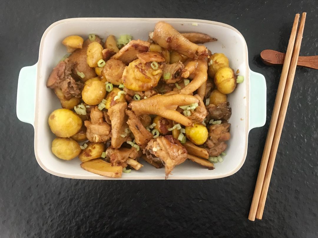 板栗烧鸡
