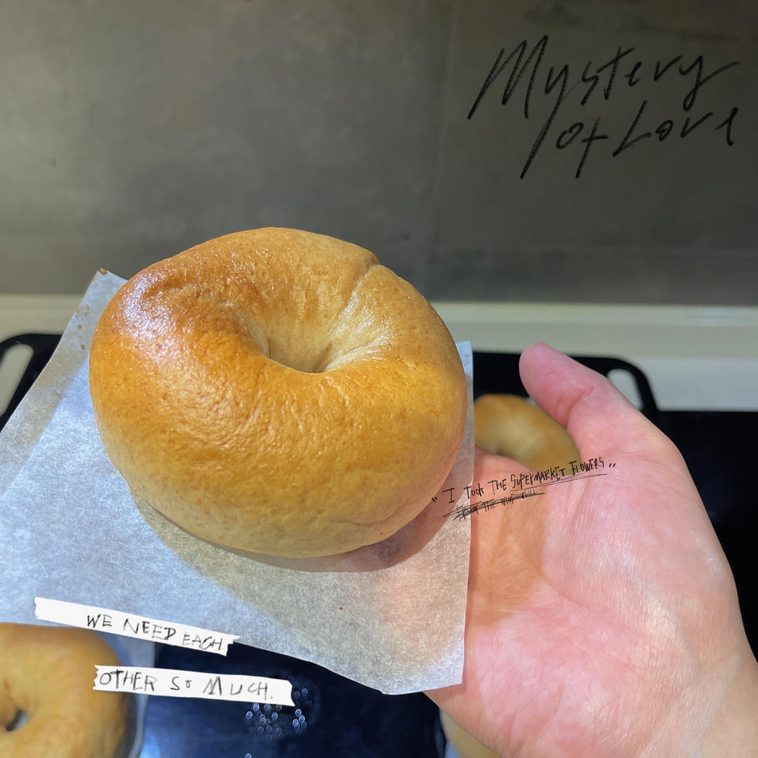 软软的全麦贝果🥯🥯🥯