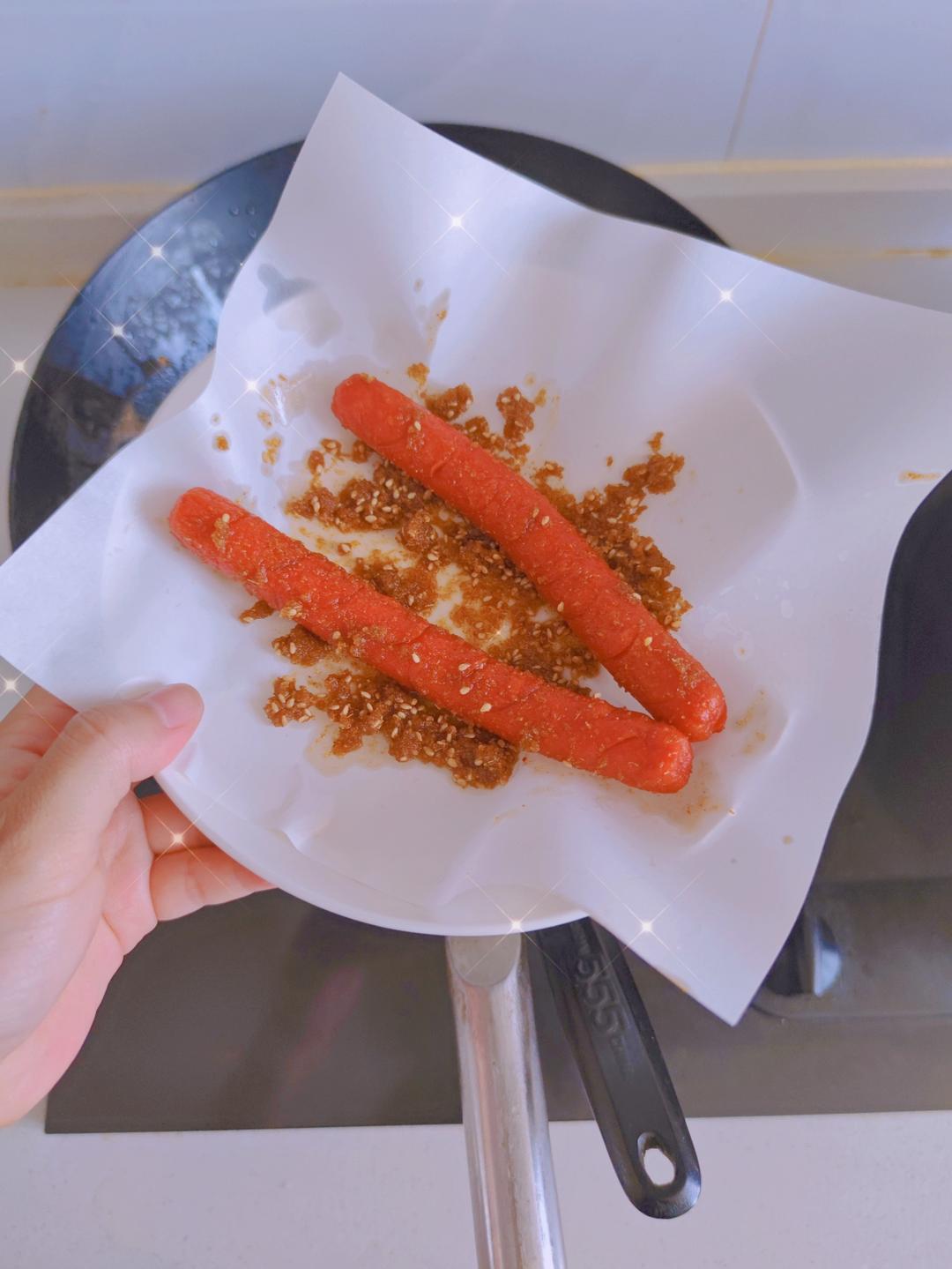 秒杀路边摊的香炸火腿肠，馋嘴小零食，超简单超美味