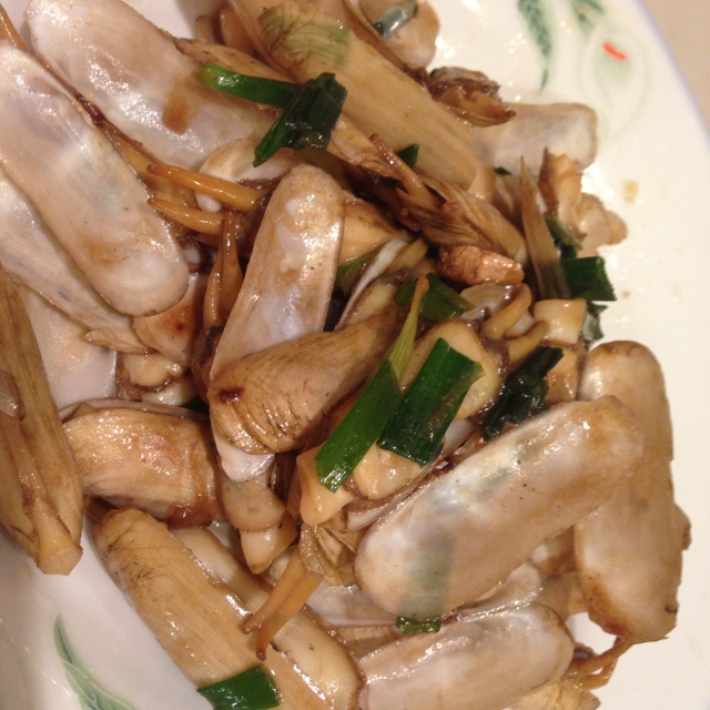 韭苔炒蛏