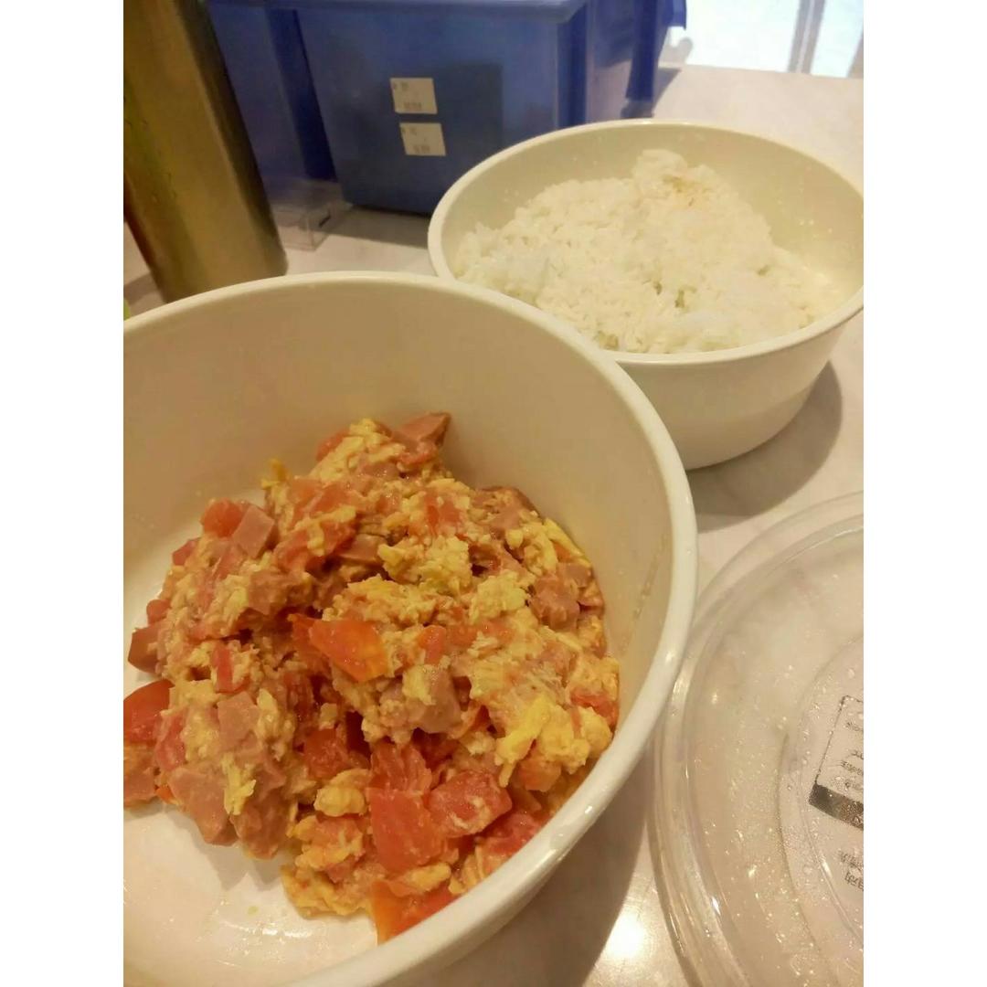 番茄火腿炒蛋