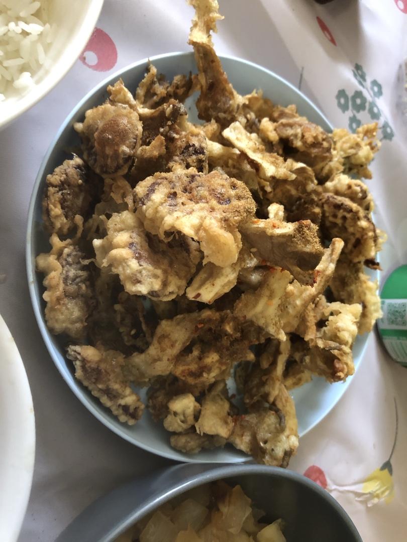 干炸蘑菇