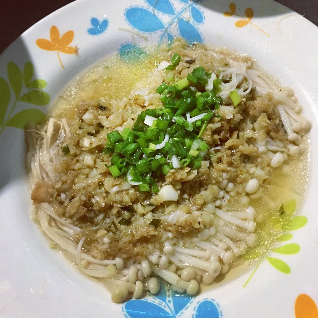 蒜蓉蒸金针菇