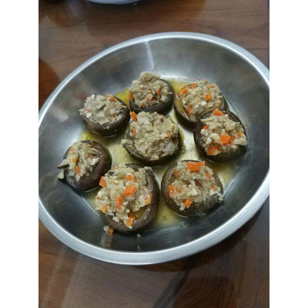 豆腐肉末酿香菇