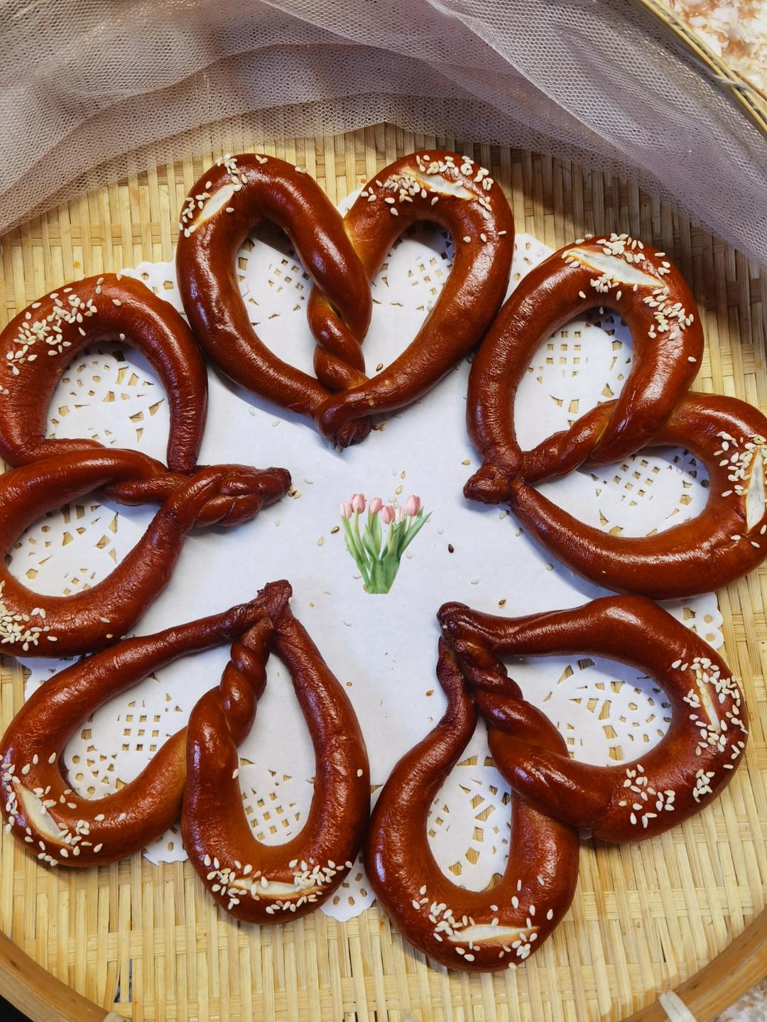 爱心德式碱水结❤️做个面包都是爱你的形状