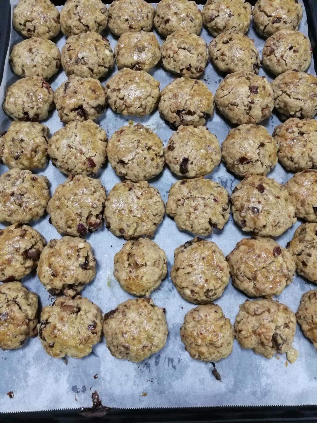 红枣红糖核桃饼干