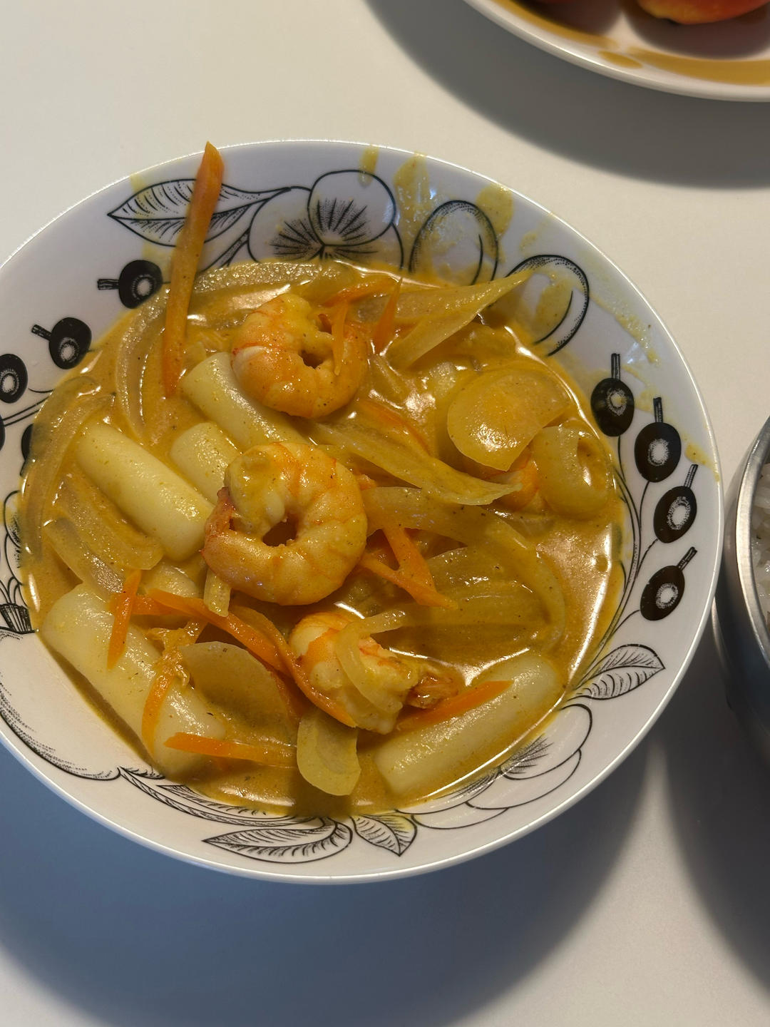 咖喱虾仁年糕