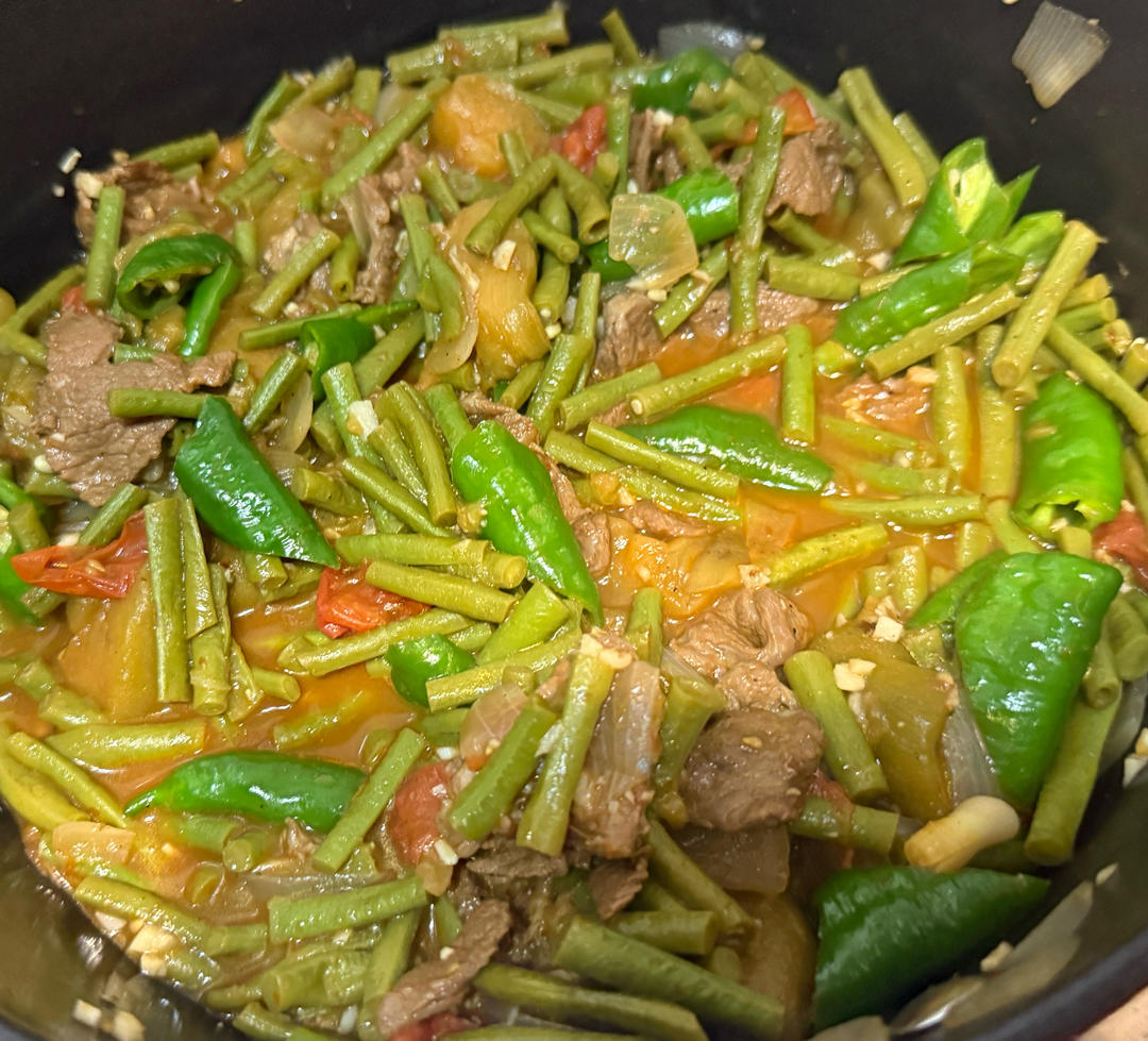 异域style-新疆家常豇豆拌面的浇头