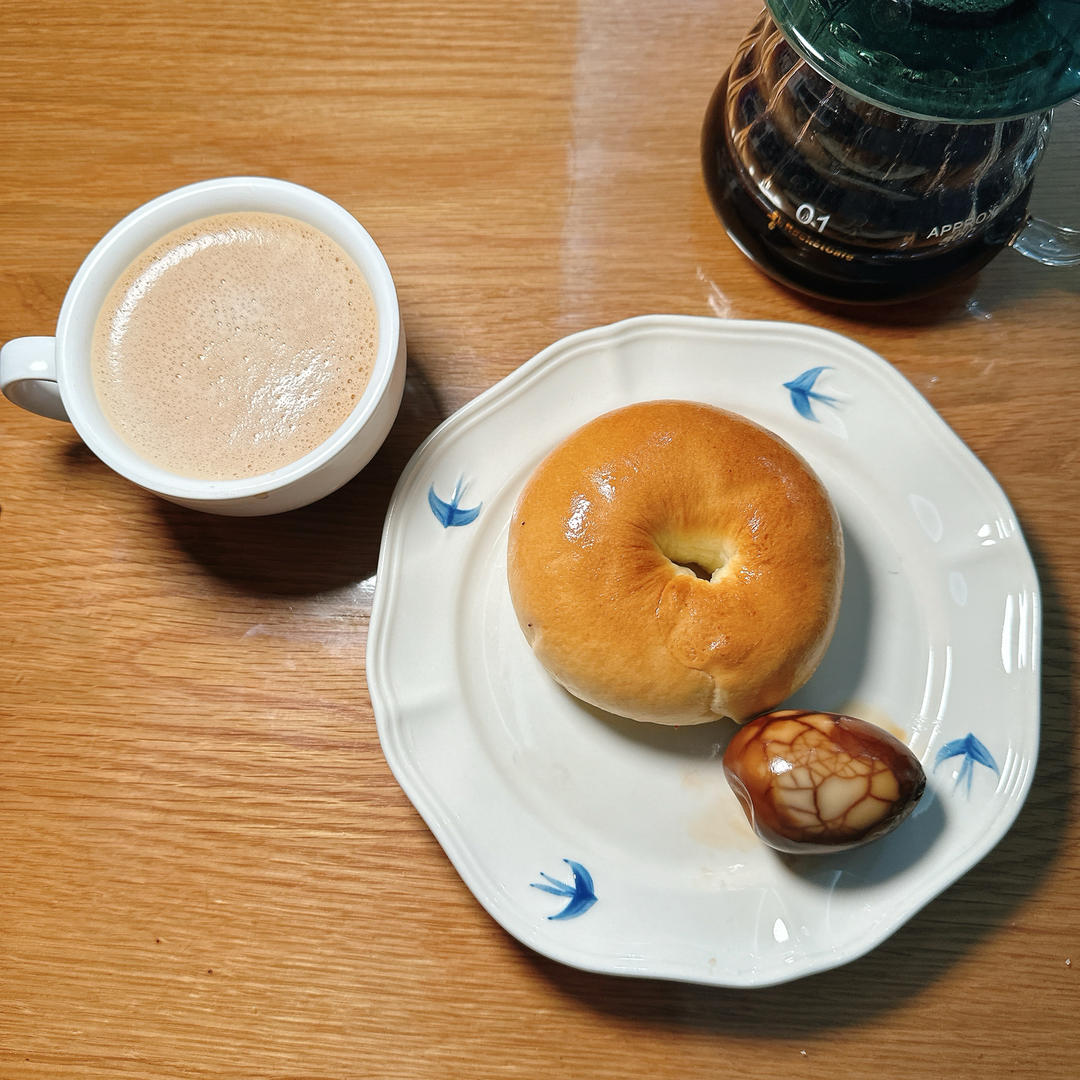 奶盐芝麻贝果🥯超香der～超快手～发酵时间短～超好吃😋