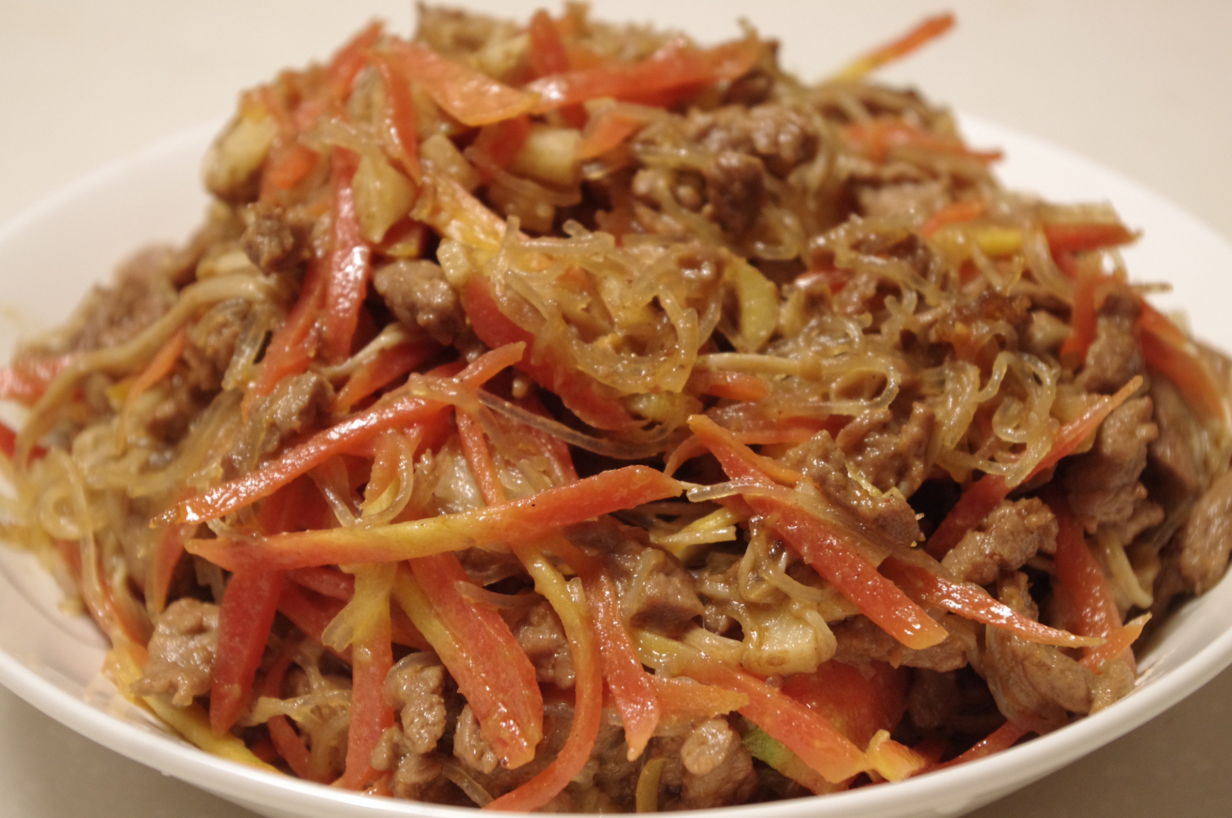 沙茶金菇牛肉粉