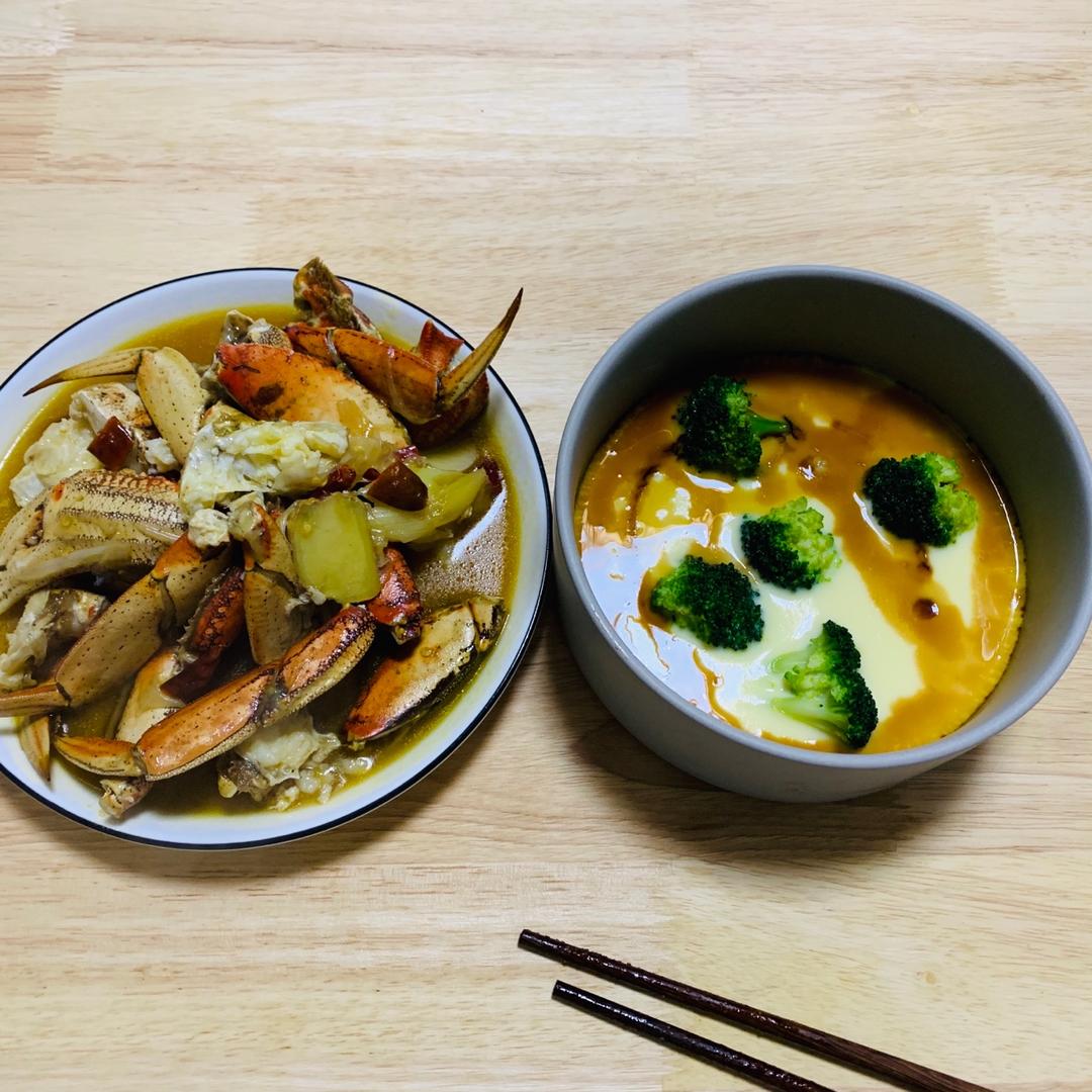 葱姜帝王蟹腿