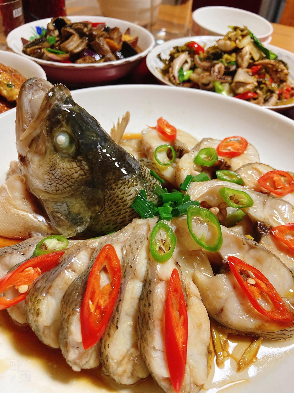 年夜饭系列之孔雀开屏清蒸鲈鱼